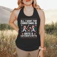 Christmas Baseball Bats Catcher Mitts Holiday Tee Flowy Tank Christmas Baseball Bats Catcher Mitts Holiday Tee Flowy Tank