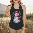 Christmas Baseball Snowman Xmas Pajamas Women Men Boys Flowy Tank Christmas Baseball Snowman Xmas Pajamas Women Men Boys Flowy Tank