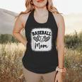Custom Baseball Mom Number 6 Heart For Mom Flowy Tank