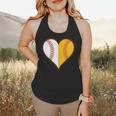 Cute Love Baseball Fast Pitch Softball Heart Baseball Mom Flowy Tank Cute Love Baseball Fast Pitch Softball Heart Baseball Mom Flowy Tank
