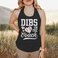 Dibs On The Coach Coach's Wife Quote Baseball Mom Flowy Tank