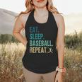 Eat Sleep Baseball Repeat Baseball Player Baseball Flowy Tank