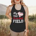 My Heart Is On That Field Baseball Player Baseball Mom Flowy Tank My Heart Is On That Field Baseball Player Baseball Mom Flowy Tank