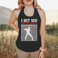 I Hit 100 Days Of School Baseball 100 Day Of School Flowy Tank I Hit 100 Days Of School Baseball 100 Day Of School Flowy Tank