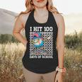 I Hit 100 Days Of School Baseball Ice Cream Drip Boys Girls Flowy Tank