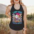 I Hit 100 Days Of School Baseball Ice Cream Drip Flowy Tank