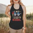 I Hit 100 Days Of School Baseball Kids Boy Teacher 100th Day Flowy Tank