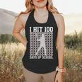 I Hit 100 Days Of School Boys Kids 100th Day Balls Baseball Flowy Tank I Hit 100 Days Of School Boys Kids 100th Day Balls Baseball Flowy Tank