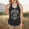I'Ll Be Waiting For You At Home Baseball Catcher Flowy Tank I'Ll Be Waiting For You At Home Baseball Catcher Flowy Tank