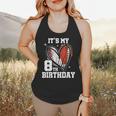 It's My 8th Birthday Baseball Football Heart 8 Year Old Flowy Tank It's My 8th Birthday Baseball Football Heart 8 Year Old Flowy Tank