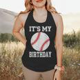 It’s My Birthday Baseball Vintage Style Flowy Tank