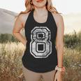 Jersey Number 8 Eight T-Shirt Football Number Baseball Mom Flowy Tank Jersey Number 8 Eight T-Shirt Football Number Baseball Mom Flowy Tank