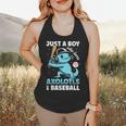 Just A Boy Who Loves Axolotls & Baseball Flowy Tank