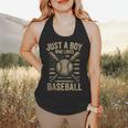 Just a Boy Who Loves Baseball Flowy Tank Just a Boy Who Loves Baseball Flowy Tank