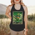 Leprechaun Playing Baseball Japanese Art St Patricks Day Flowy Tank Leprechaun Playing Baseball Japanese Art St Patricks Day Flowy Tank