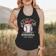 Most Likely To Play Baseball With Santa Christmas Xmas Flowy Tank