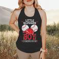 Little Slugger Boy Coming Soon Baby Announcement Baseball Flowy Tank Little Slugger Boy Coming Soon Baby Announcement Baseball Flowy Tank