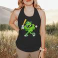 Lucky Shamrock Playing Baseball St Patrick's Kids Boys Flowy Tank Lucky Shamrock Playing Baseball St Patrick's Kids Boys Flowy Tank