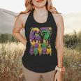 Mardi Gras Six Seven Baseball Drip Number 6 7 Meme Flowy Tank Mardi Gras Six Seven Baseball Drip Number 6 7 Meme Flowy Tank