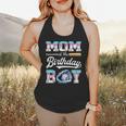 Mom Of The Birthday Boy Baseball Ice Cream Drip Matching Flowy Tank