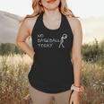 No Baseball Today Sad Stickman Sports Fan Flowy Tank No Baseball Today Sad Stickman Sports Fan Flowy Tank