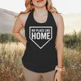 No Place Like Home Baseball Home Plate Flowy Tank No Place Like Home Baseball Home Plate Flowy Tank