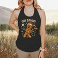 Oh Snap Gingerbreadman Christmas Baseball Flowy Tank Oh Snap Gingerbreadman Christmas Baseball Flowy Tank