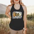 Peace Love Baseball Mom Leopard Print Mother's Day Flowy Tank Peace Love Baseball Mom Leopard Print Mother's Day Flowy Tank
