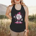 Pink Ribbon Baseball Breast Cancer Awareness Flowy Tank
