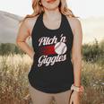Pitch 'n Giggles Baseball Player Women Baseball Mom Flowy Tank Pitch 'n Giggles Baseball Player Women Baseball Mom Flowy Tank