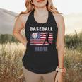 Proud Baseball MOM USA American Flag Family Game Day Flowy Tank Proud Baseball MOM USA American Flag Family Game Day Flowy Tank