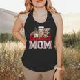 Retro Coffee Baseball Mama Mother's Day Baseball Mom Flowy Tank