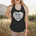 Retro My Heart Is On That Field Baseball Mom Mother's Day Flowy Tank Retro My Heart Is On That Field Baseball Mom Mother's Day Flowy Tank