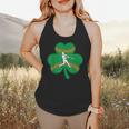 Retro Shamrock Baseball St Patricks Day Men Women Boys Girls Flowy Tank