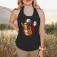 Retro Vintage Baseball Hot Dogs Flowy Tank