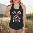 You Run I Gun Baseball Catcher Softball Player Flowy Tank You Run I Gun Baseball Catcher Softball Player Flowy Tank