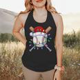 Santa Sports Christmas Baseball Player Flowy Tank Santa Sports Christmas Baseball Player Flowy Tank