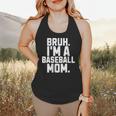 Sarcastic Bruh Baseball Mom Fan Gear For Mama Life Flowy Tank