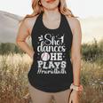 She Dances He Plays Mom Of Both Dance And Baseball Mom Flowy Tank She Dances He Plays Mom Of Both Dance And Baseball Mom Flowy Tank