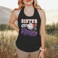 Sister Rookie Of Year 1st Birthday Baseball Theme Matching Flowy Tank