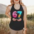 Six Seven 6-7 Baseball Ice Cream Drip 67 Meme Hands Flowy Tank