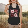 Six Seven Baseball Lover Sports Red Heart Bow Valentine Girl Flowy Tank