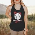 Softball Baseball Mom Floral Tee Mother's Day Flowy Tank Softball Baseball Mom Floral Tee Mother's Day Flowy Tank