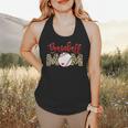 Sport Mom Leopard Mother's Day Baseball Mommy Mama Flowy Tank