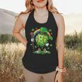 St Patricks Day Baseball Leprechaun Rainbow Green Baseball Flowy Tank