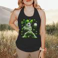 St Patricks Day Baseball Skeleton Irish Leprechaun Hat Boys Flowy Tank