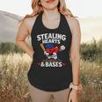 Stealing Hearts & Bases Valentine’s Day Baseball Love Flowy Tank