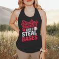Stealing Hearts Like I Steal Bases Cute Baseball Valentine Flowy Tank Stealing Hearts Like I Steal Bases Cute Baseball Valentine Flowy Tank