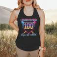 I Survived 100 Days Of School Baseball Boys Students Flowy Tank I Survived 100 Days Of School Baseball Boys Students Flowy Tank