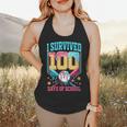 I Survived 100 Days Of School Baseball Drip Students Teacher Flowy Tank I Survived 100 Days Of School Baseball Drip Students Teacher Flowy Tank